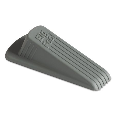 MASTER CASTER Big Foot Doorstop, No-Slip Rubber, 2.25w x 4.75d x 1.25h, Gray, PK12 00986